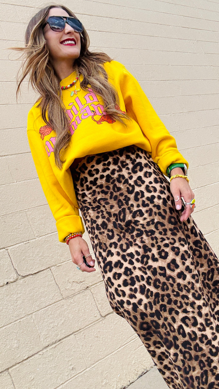Walk on the Wild Side Leopard Midi Skirt
