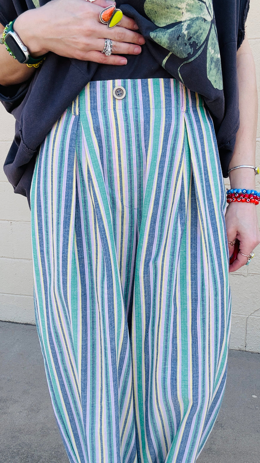 Sundrenched Striped Pants