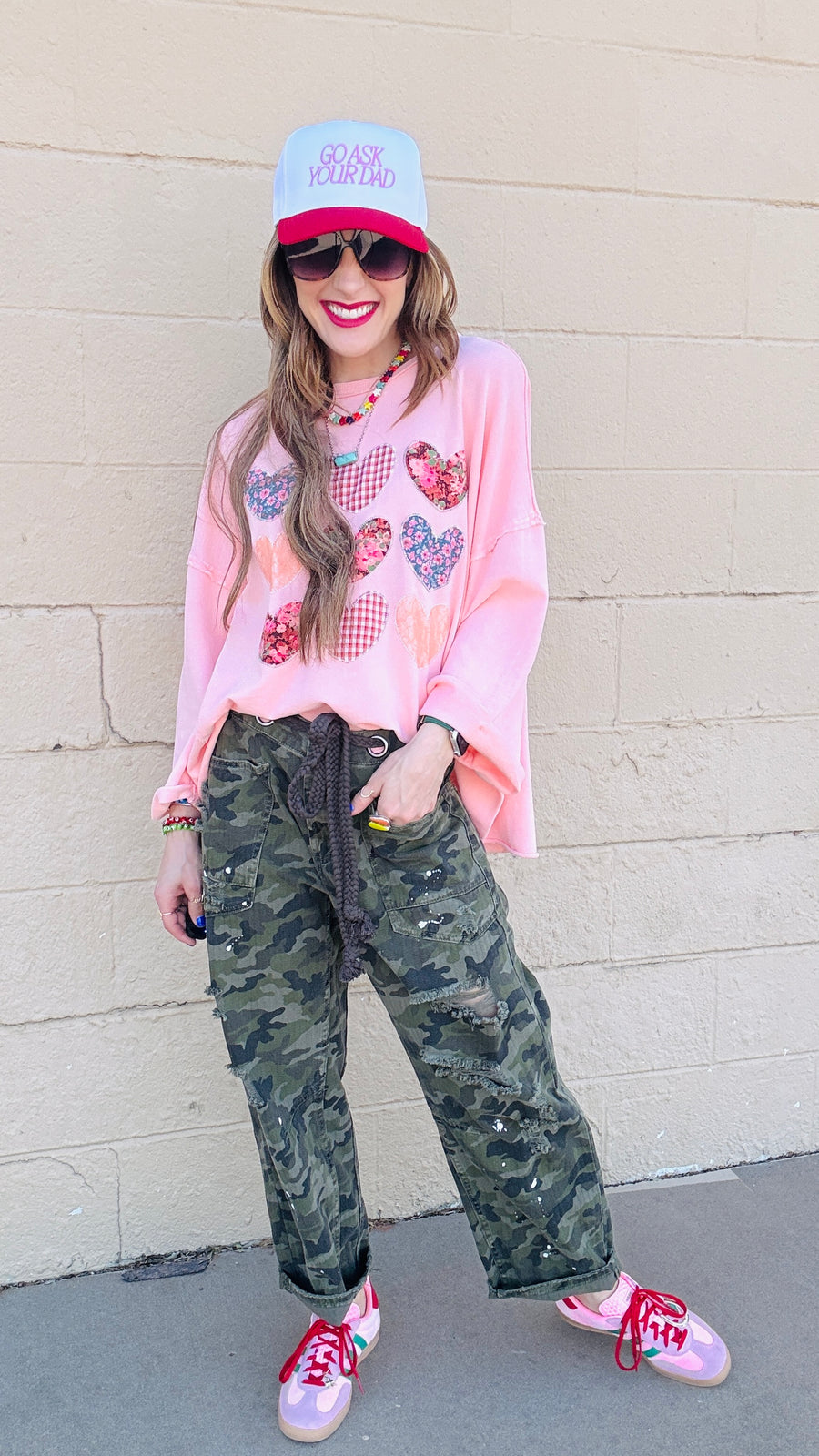 Blushing Hearts Sweatshirt