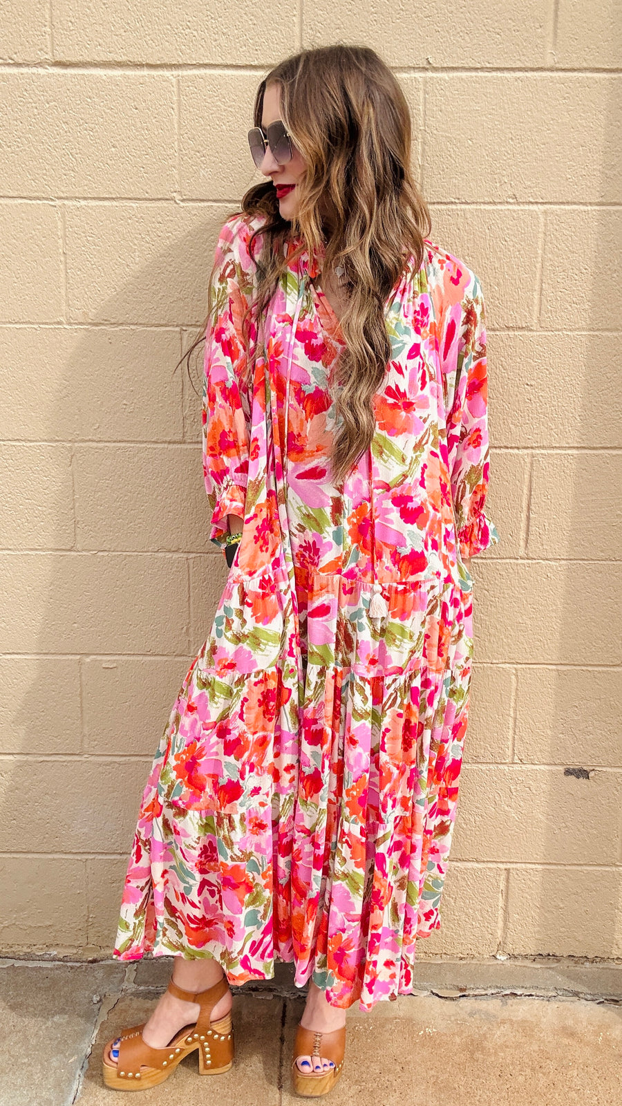 Sunset Bloom Maxi Dress