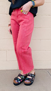 Brick Lane Crop Wide-Leg Jeans