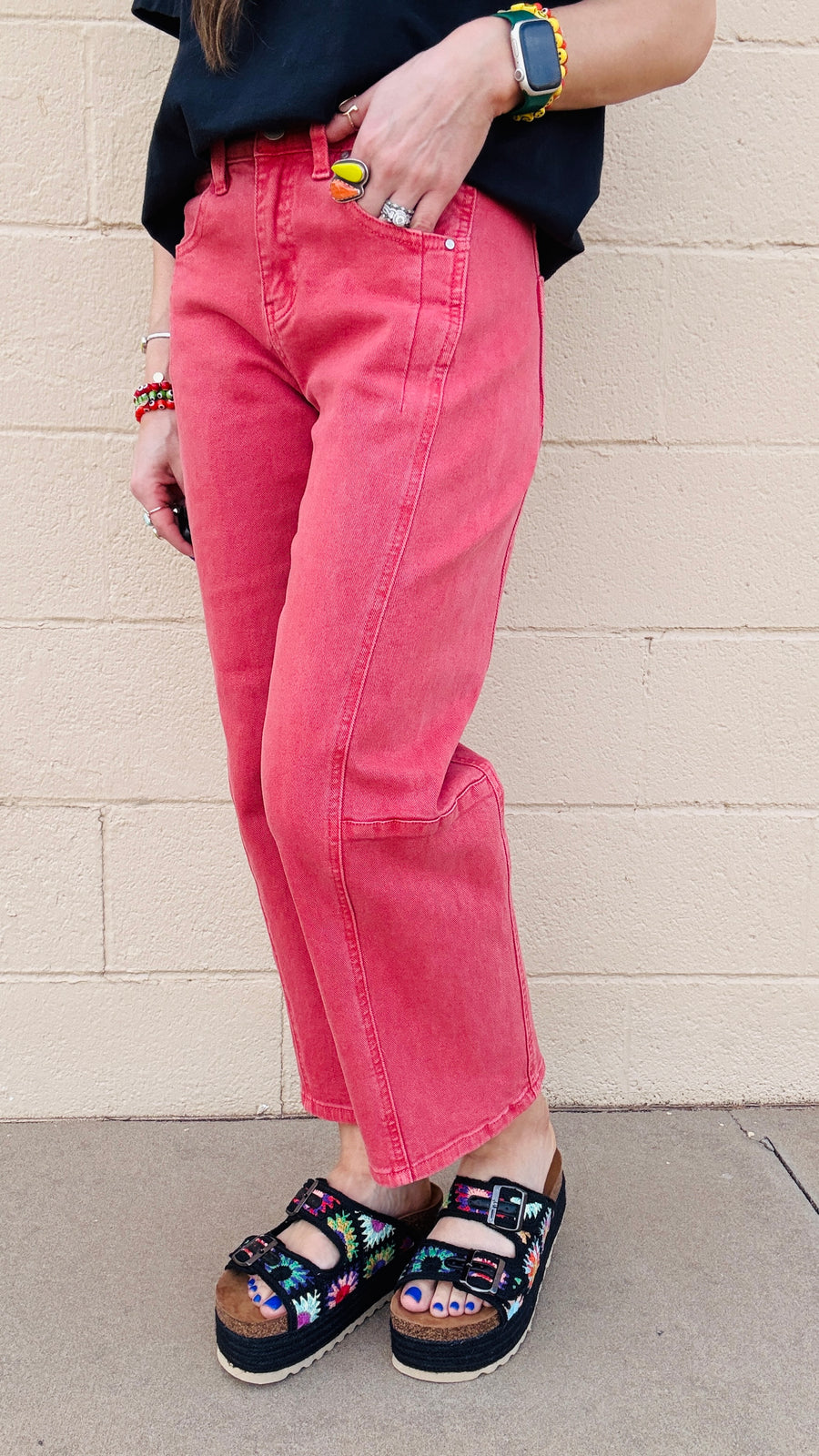 Brick Lane Crop Wide-Leg Jeans