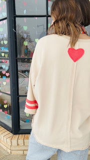 The Love Game Oversized Heart Top