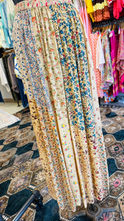 Serene Patchwork Maxi Skirt