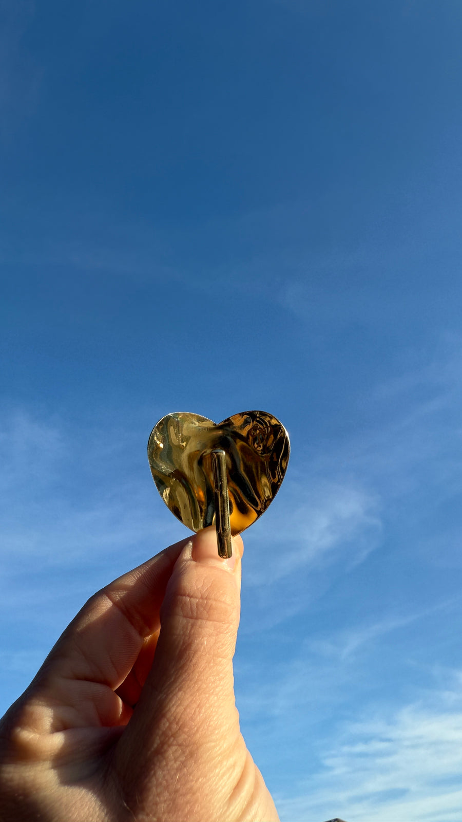 Gold Heart Ponytail Cuff