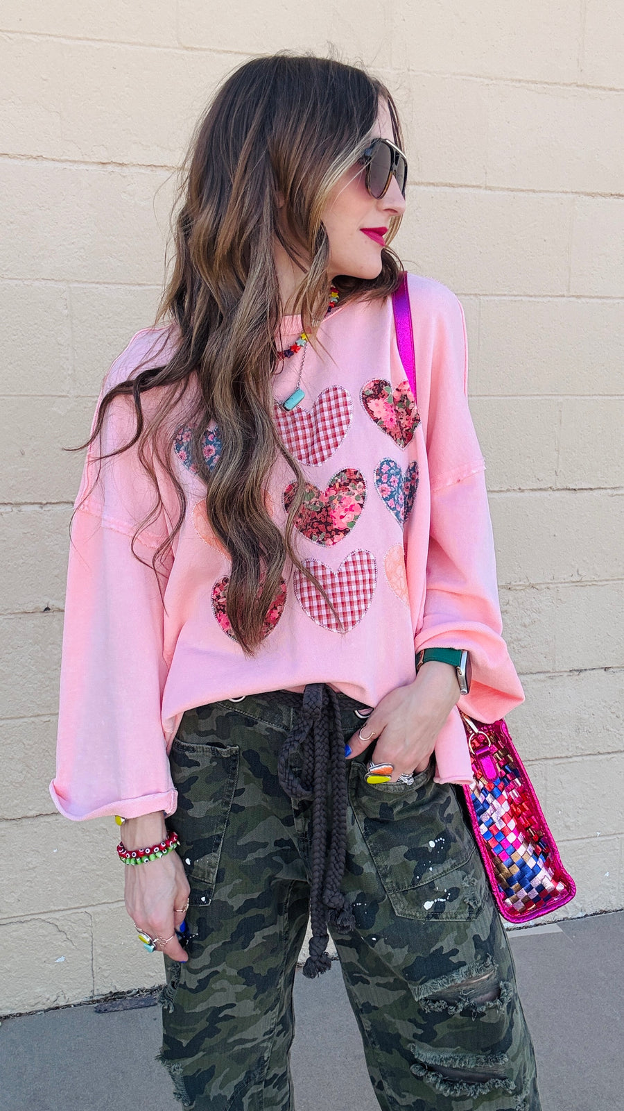 Blushing Hearts Sweatshirt