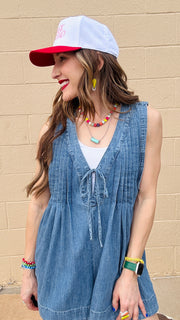 Easy Vibe Denim Romper