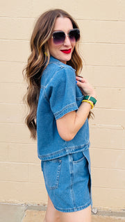 Denim Daze Skort Set