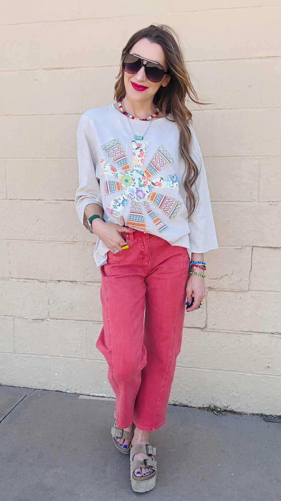 Sunshine Bloom Patch Tee