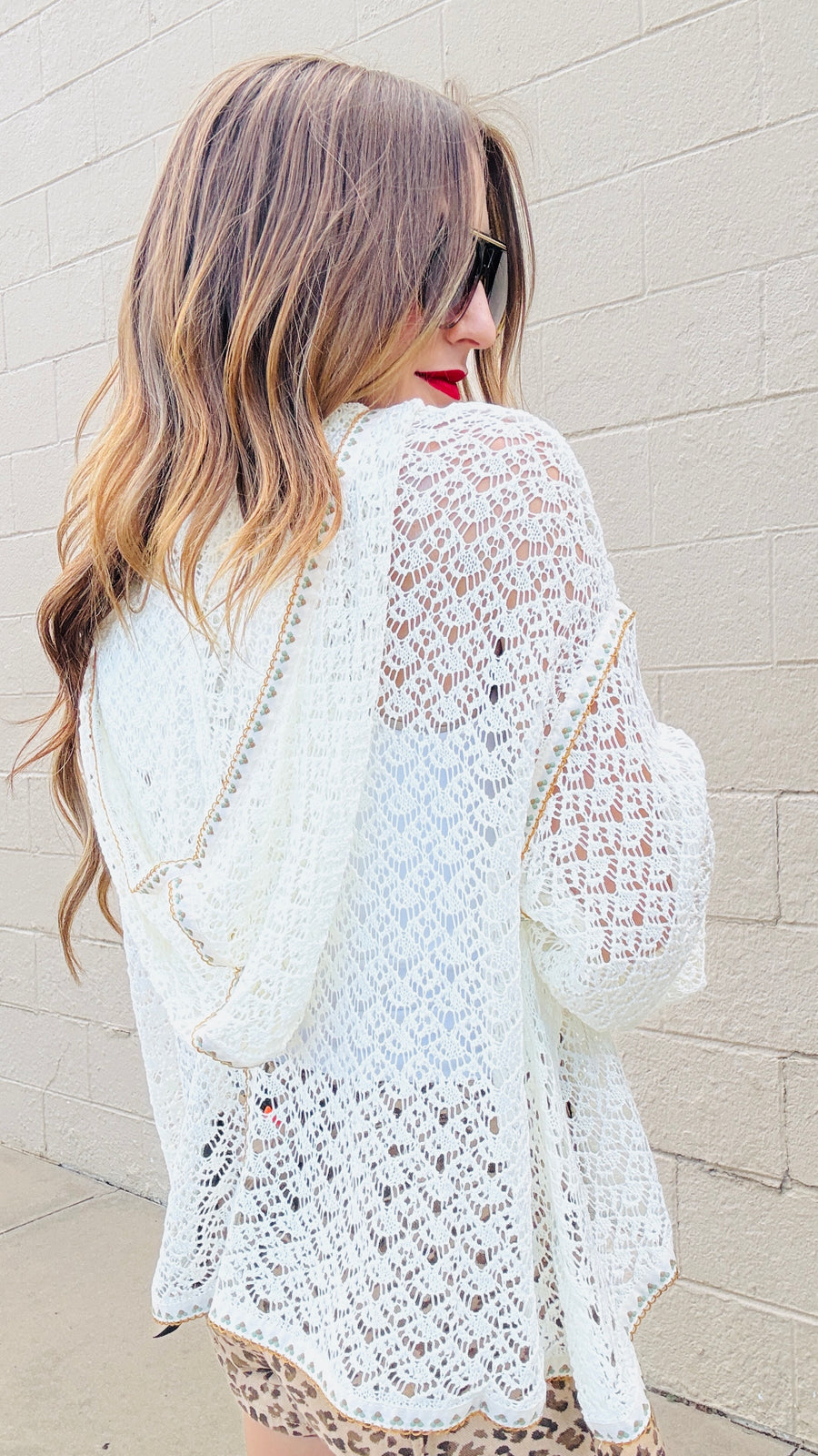 Enchanted Lace Hooded Top