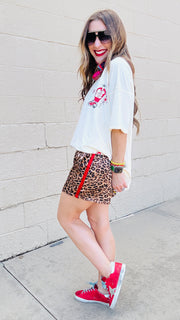 Fierce & Flirty Satin Track Shorts