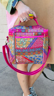 Lunch To Go Multicolor Floral Lunch Tote