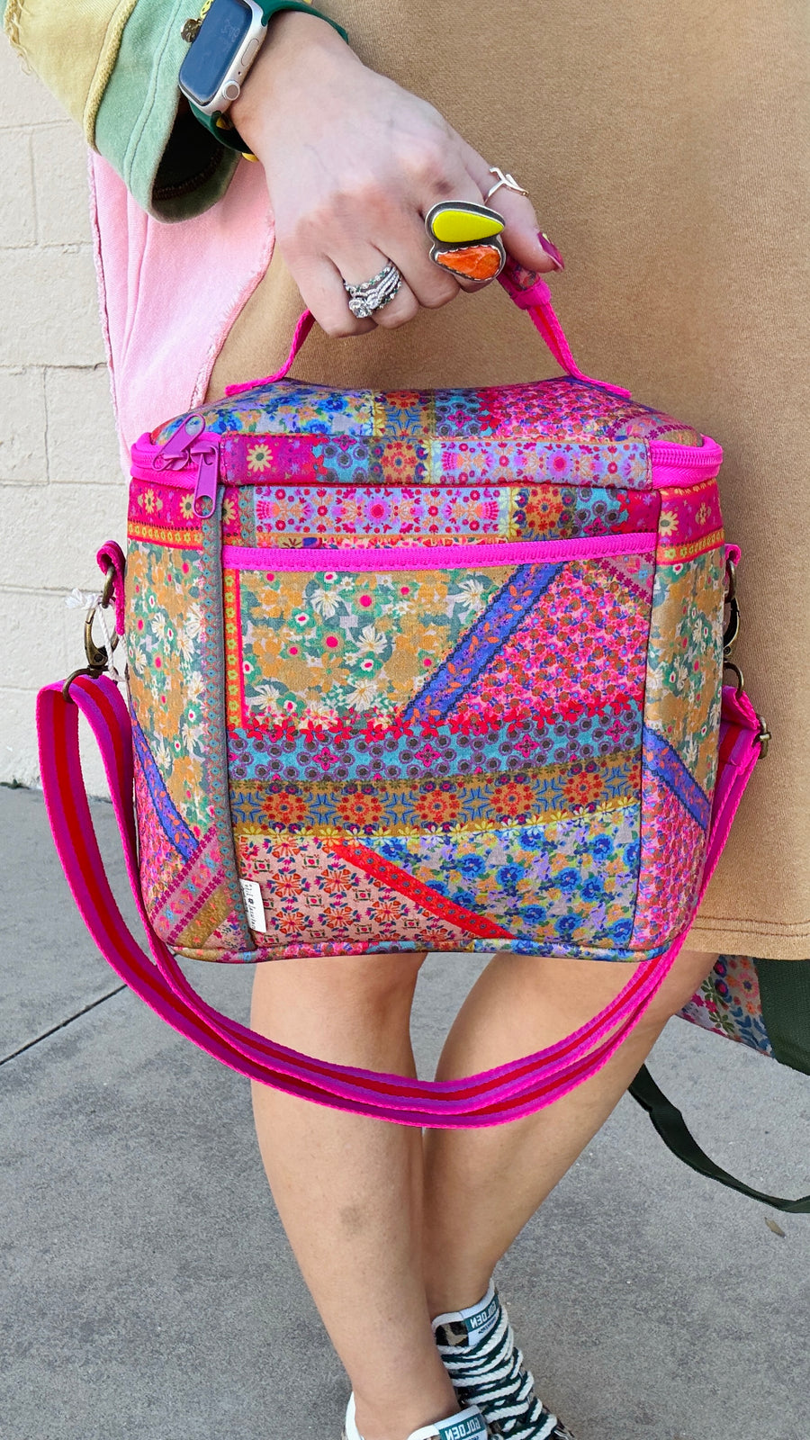 Lunch To Go Multicolor Floral Lunch Tote