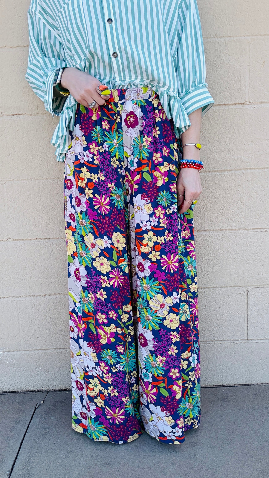 Garden Party Floral Wide Leg Pant