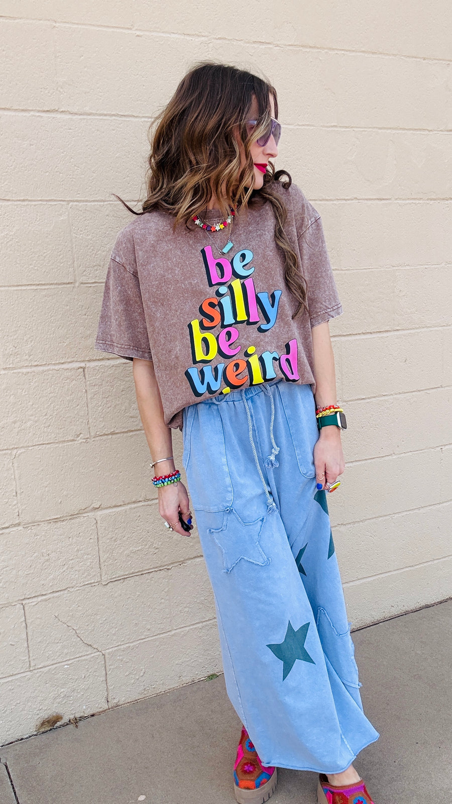 Be You Acid Wash Tee