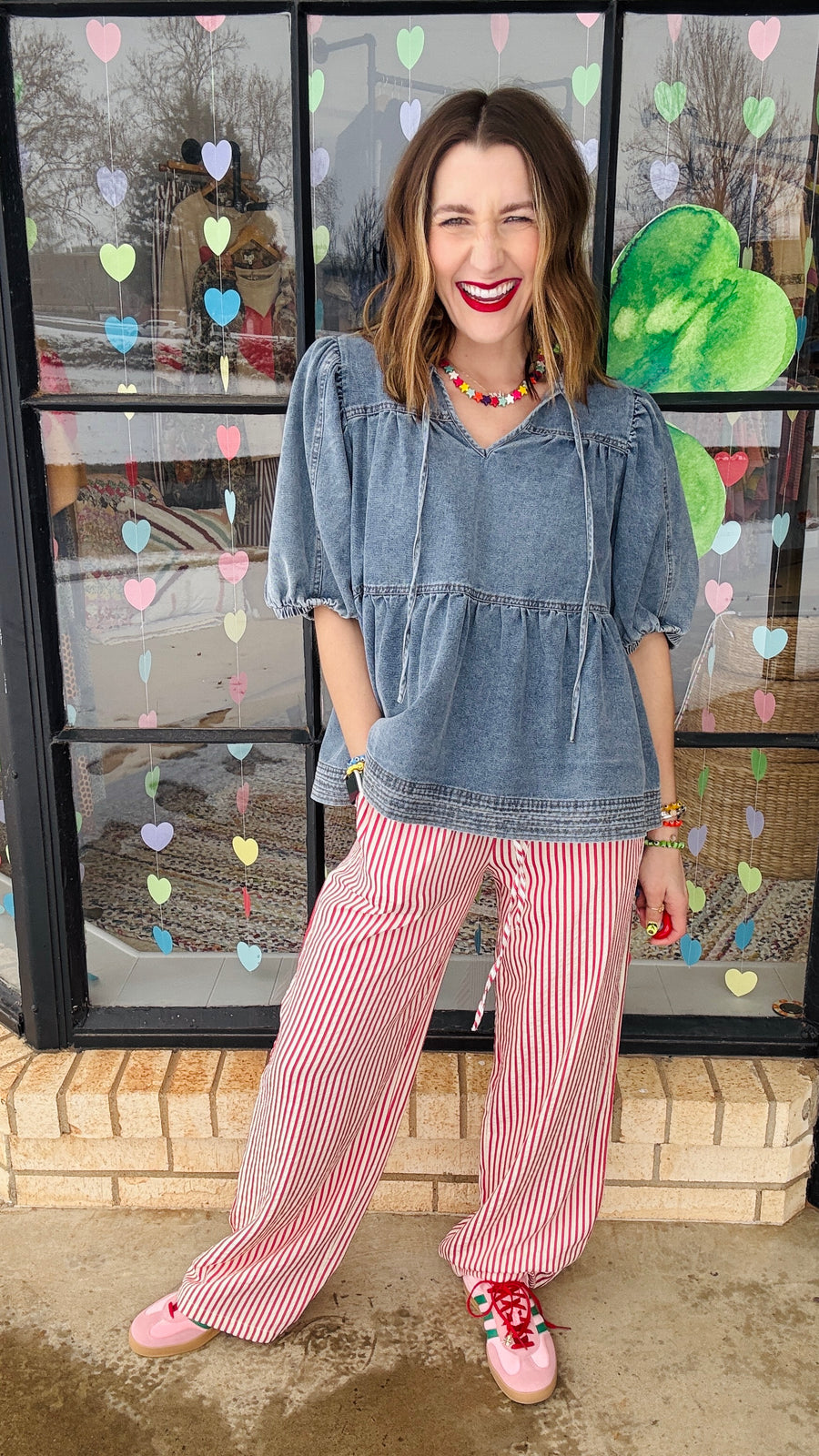 Seaside Stripes Relaxed Pants