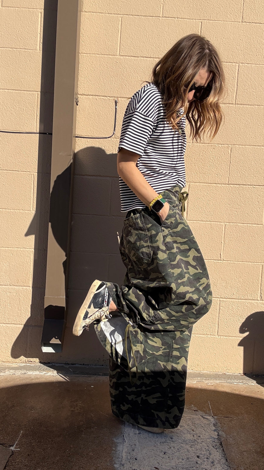 Stealth Mode Wide Barrel Leg Camo Pants