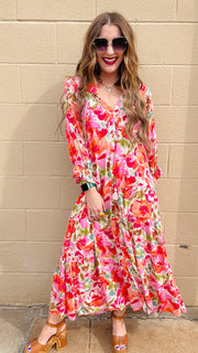 Sunset Bloom Maxi Dress