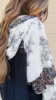 Boho Blossom Crochet Jacket