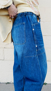 Urban Chic Cropped Tie-Waist Jeans