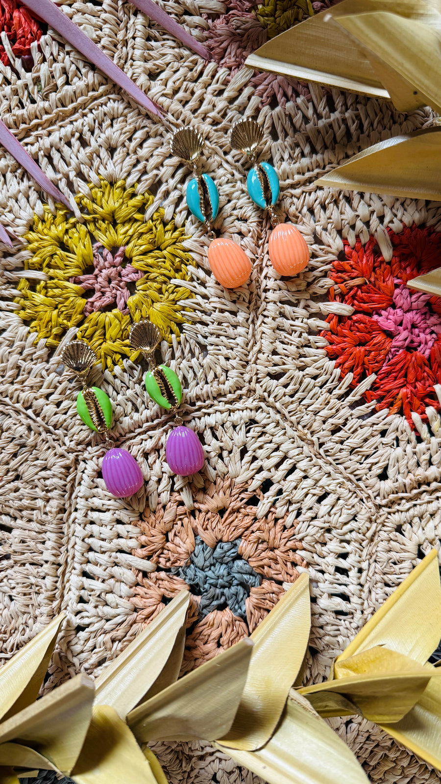 Miami Vice Neon Beach Vibes Drop Earrings - 3 Colors
