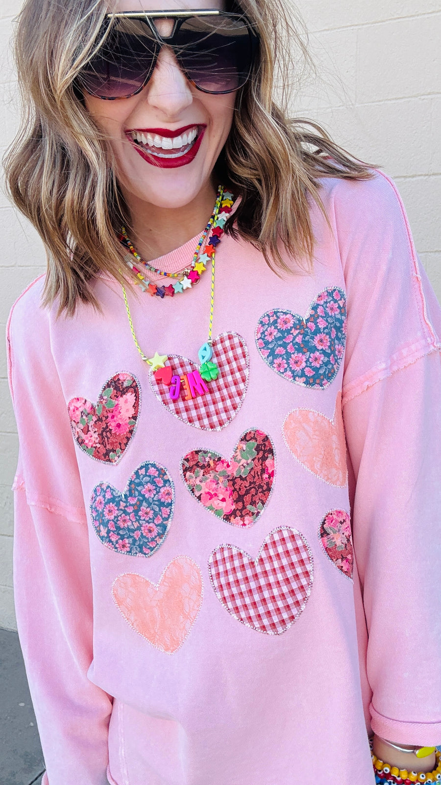 Blushing Hearts Sweatshirt