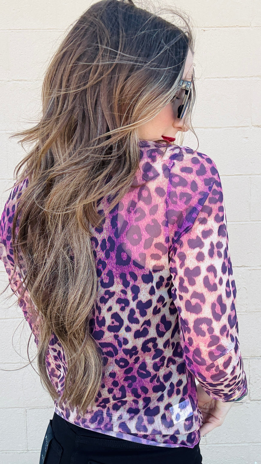 Fierce Allure Leopard Top-Magenta