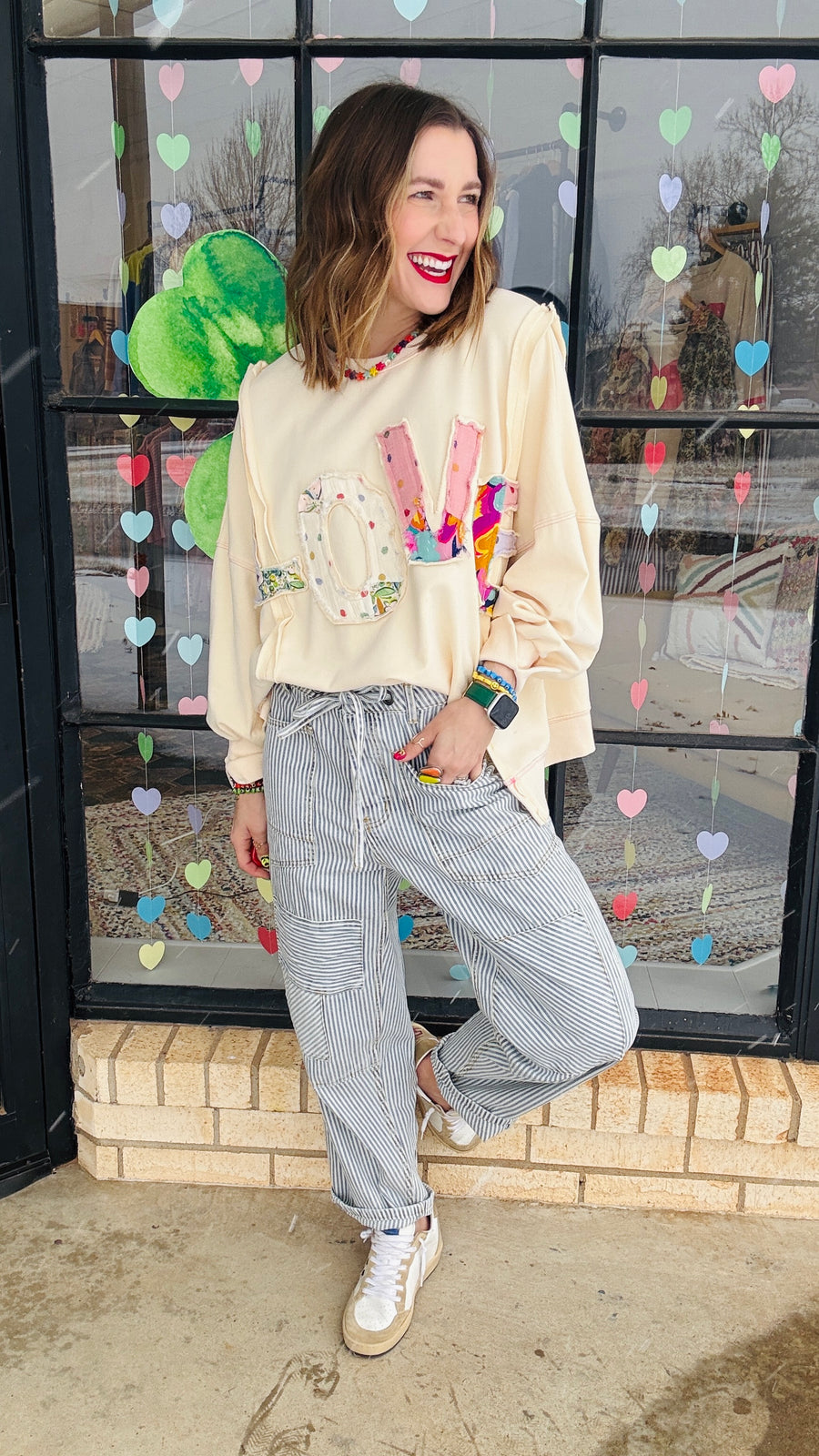 All for Love Patchwork Pullover