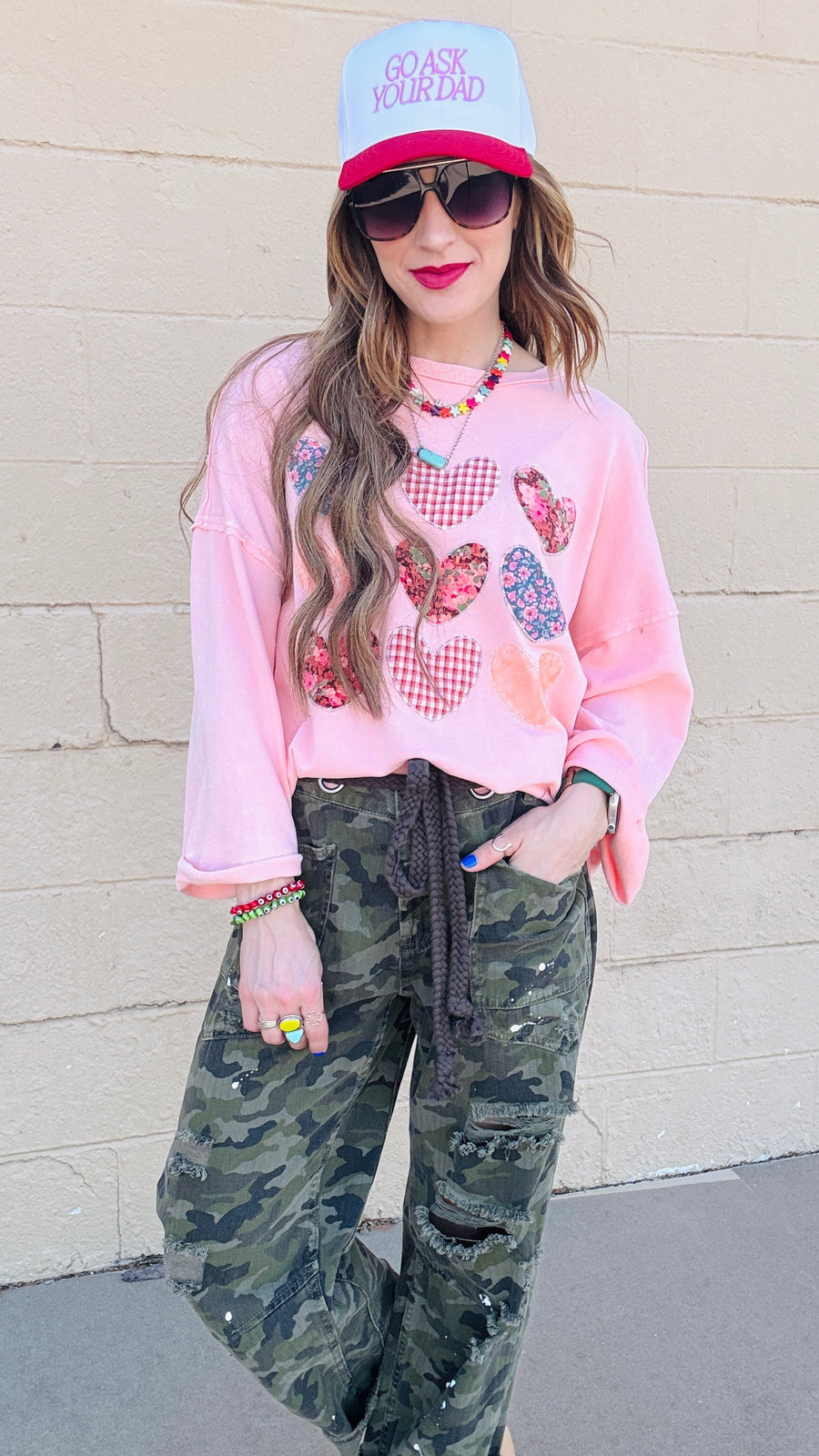 Blushing Hearts Sweatshirt