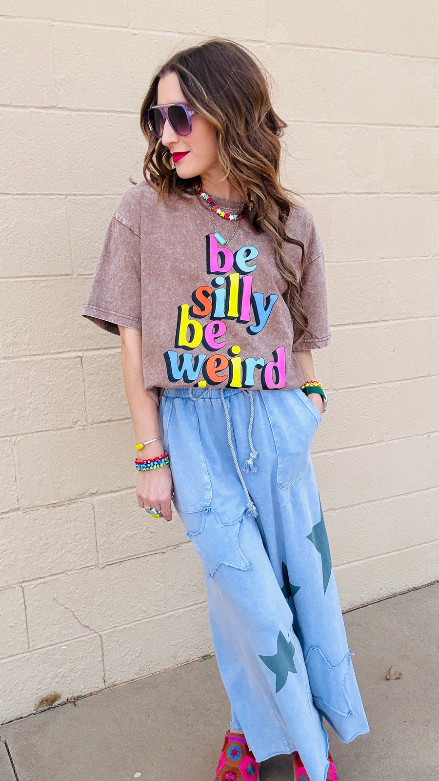 Be You Acid Wash Tee