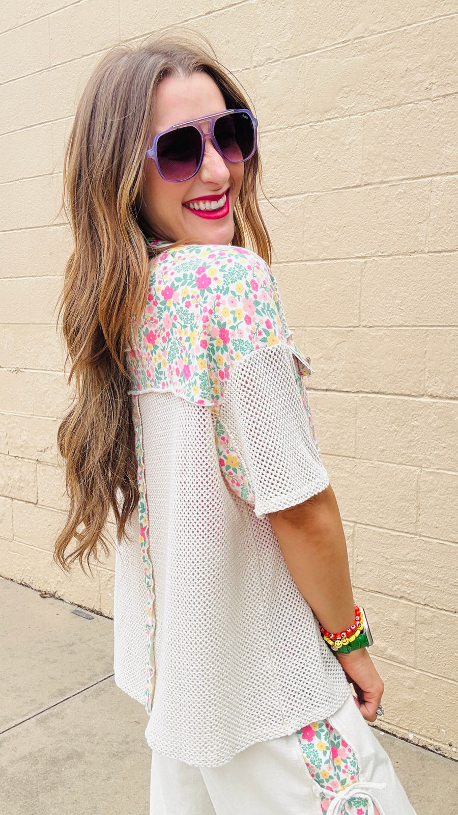 Sun Meadow Waffle Weave Shirt