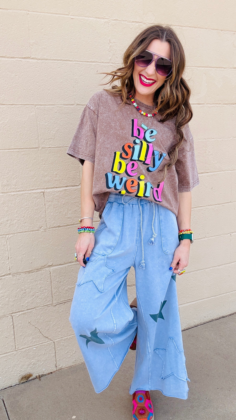 Be You Acid Wash Tee