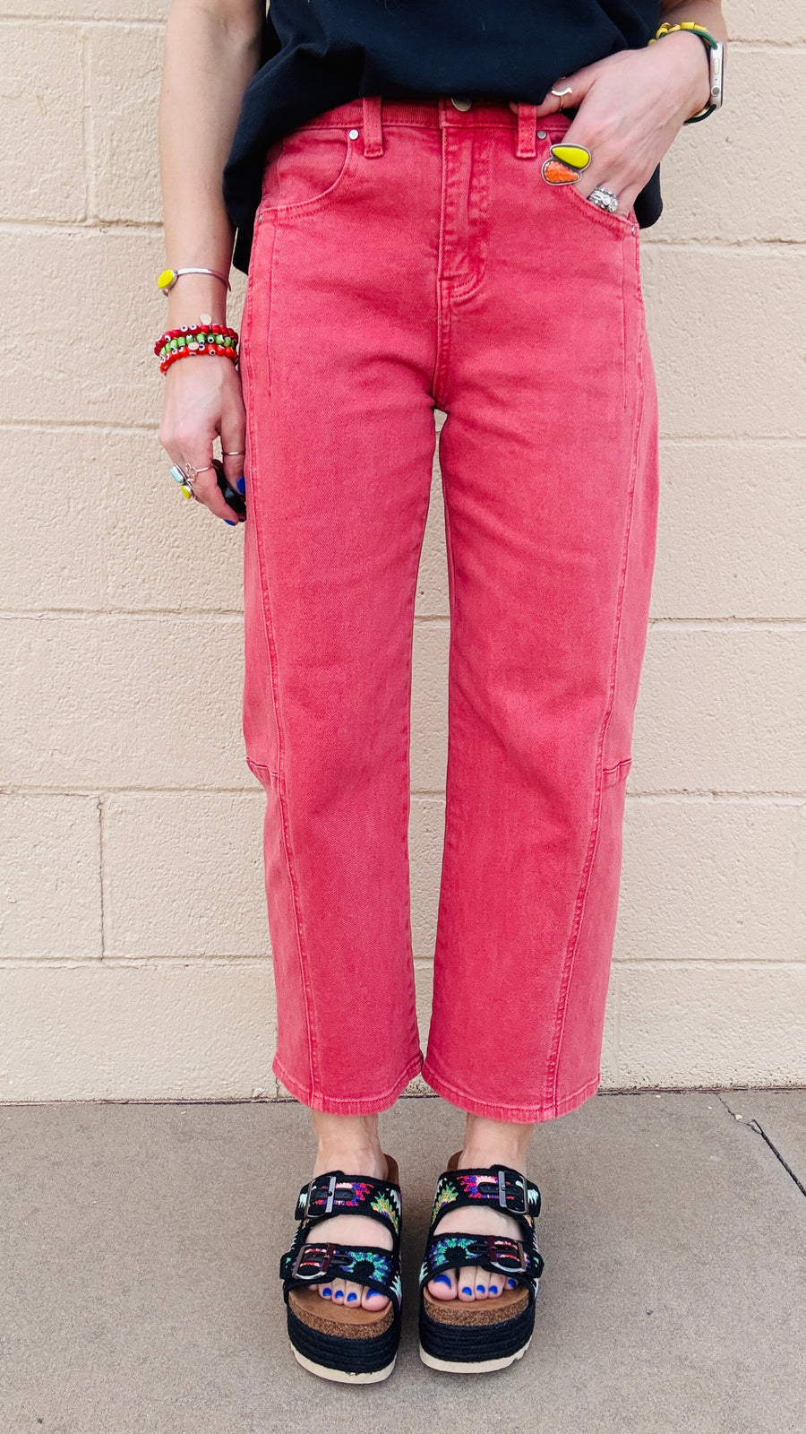 Brick Lane Crop Wide-Leg Jeans