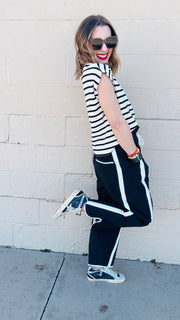 Keepin' it Classic Striped Cap Sleeve Top