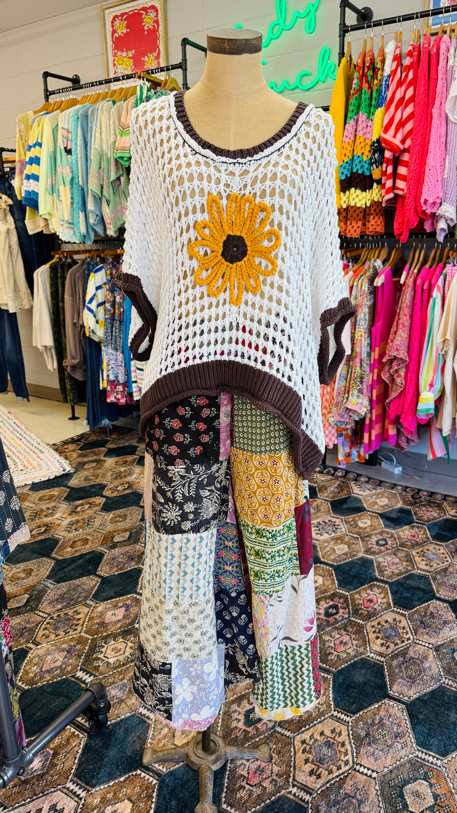 Sunset Mosaic Cropped Pants