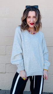 Cloud Comfort Pullover- Heather Oatmeal