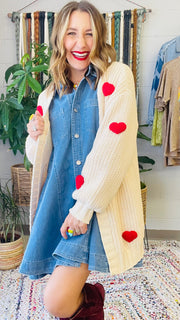 Wrapped in Love Heart Detail Cardigan