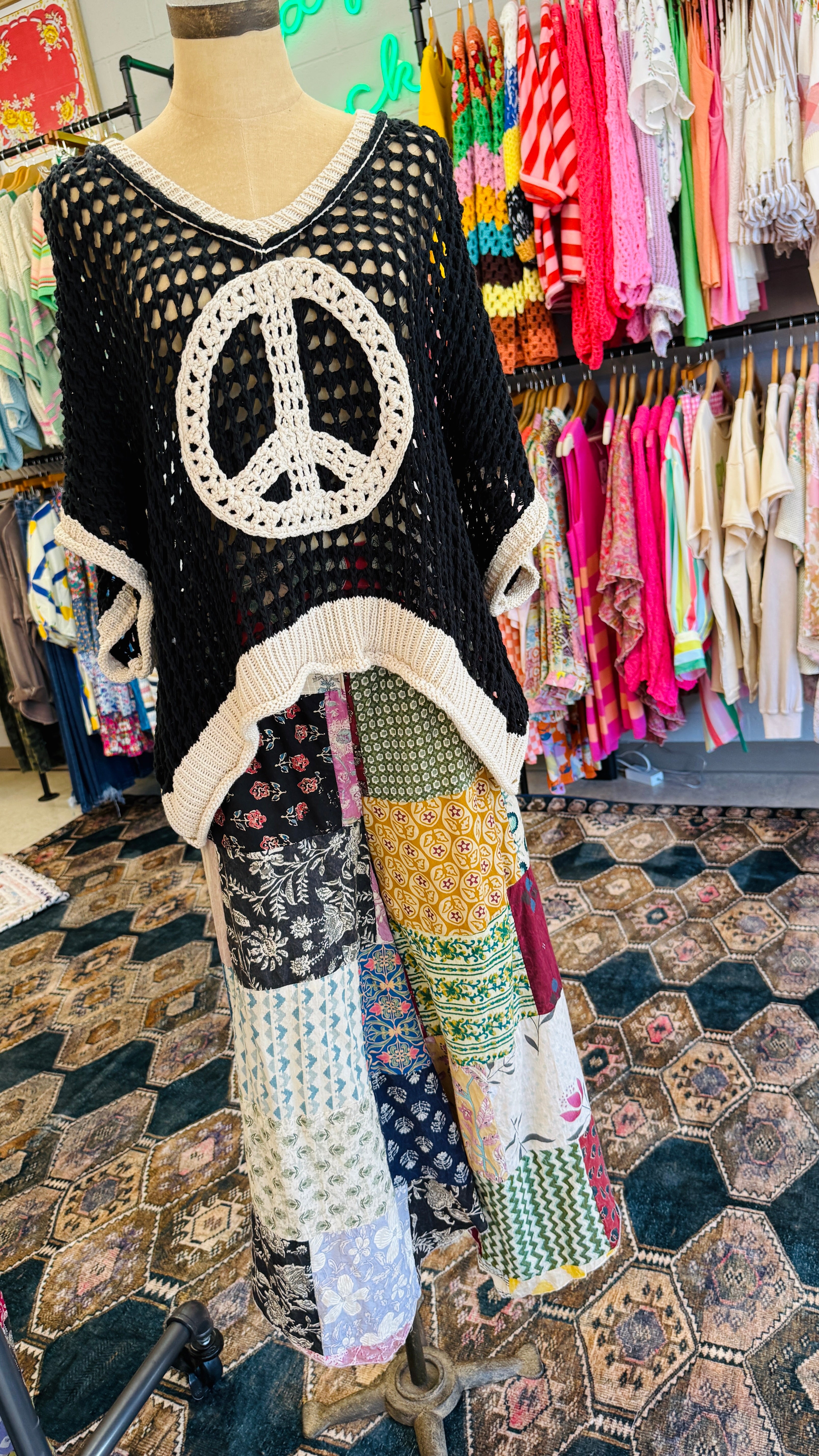 Harmony Crochet Peace Sweater