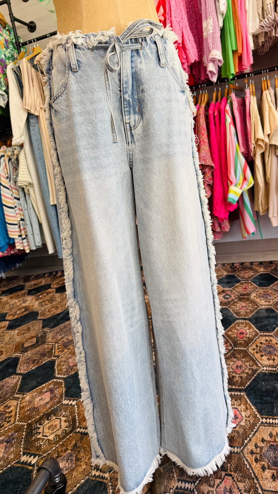 Blue Haze Frayed Jeans
