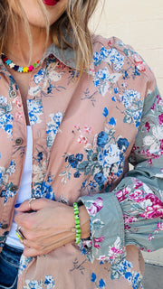 Heidi Antique Floral Print Blouse
