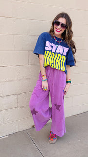 Stay Weird Acid Wash Tee