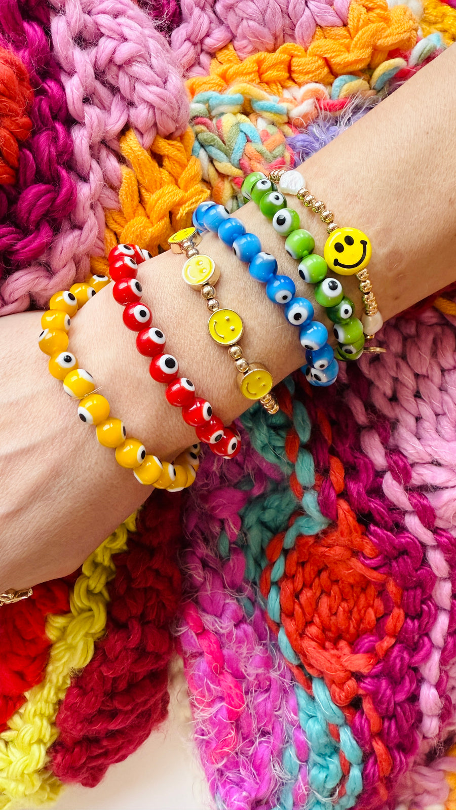 Happy Vibes Stretch Bracelet