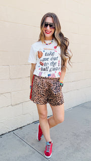 Fierce & Flirty Satin Track Shorts