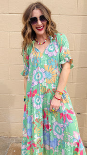 Meadow Bloom Maxi Dress