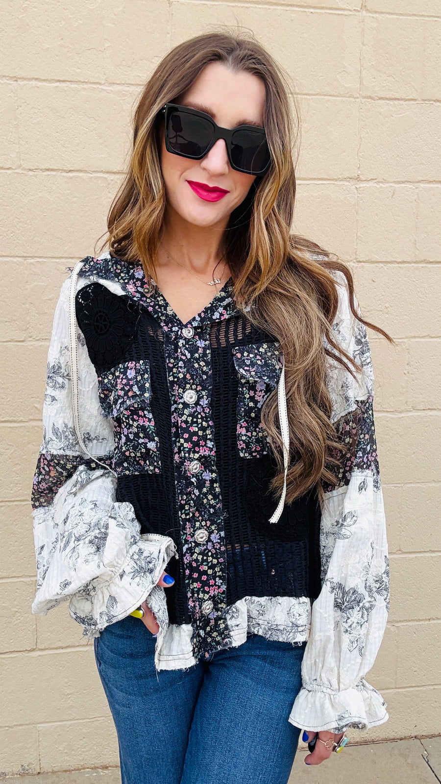 Boho Blossom Crochet Jacket