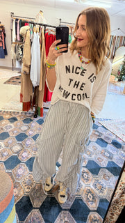 Casual Vibes Striped Harem Pants