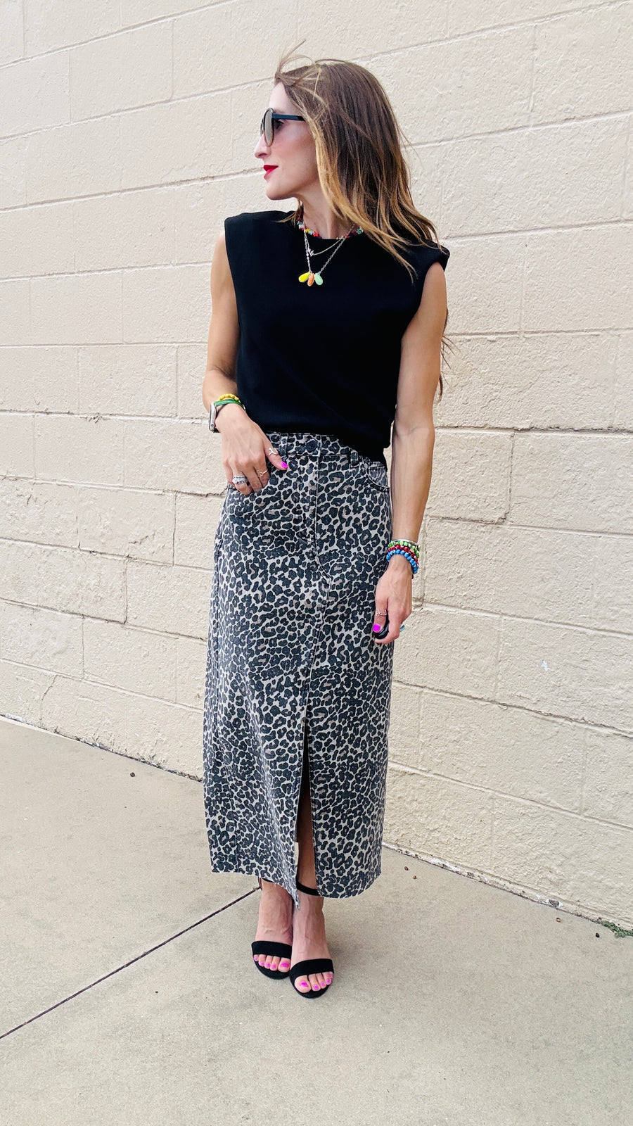 Classic Black Cap Sleeve Knit Top