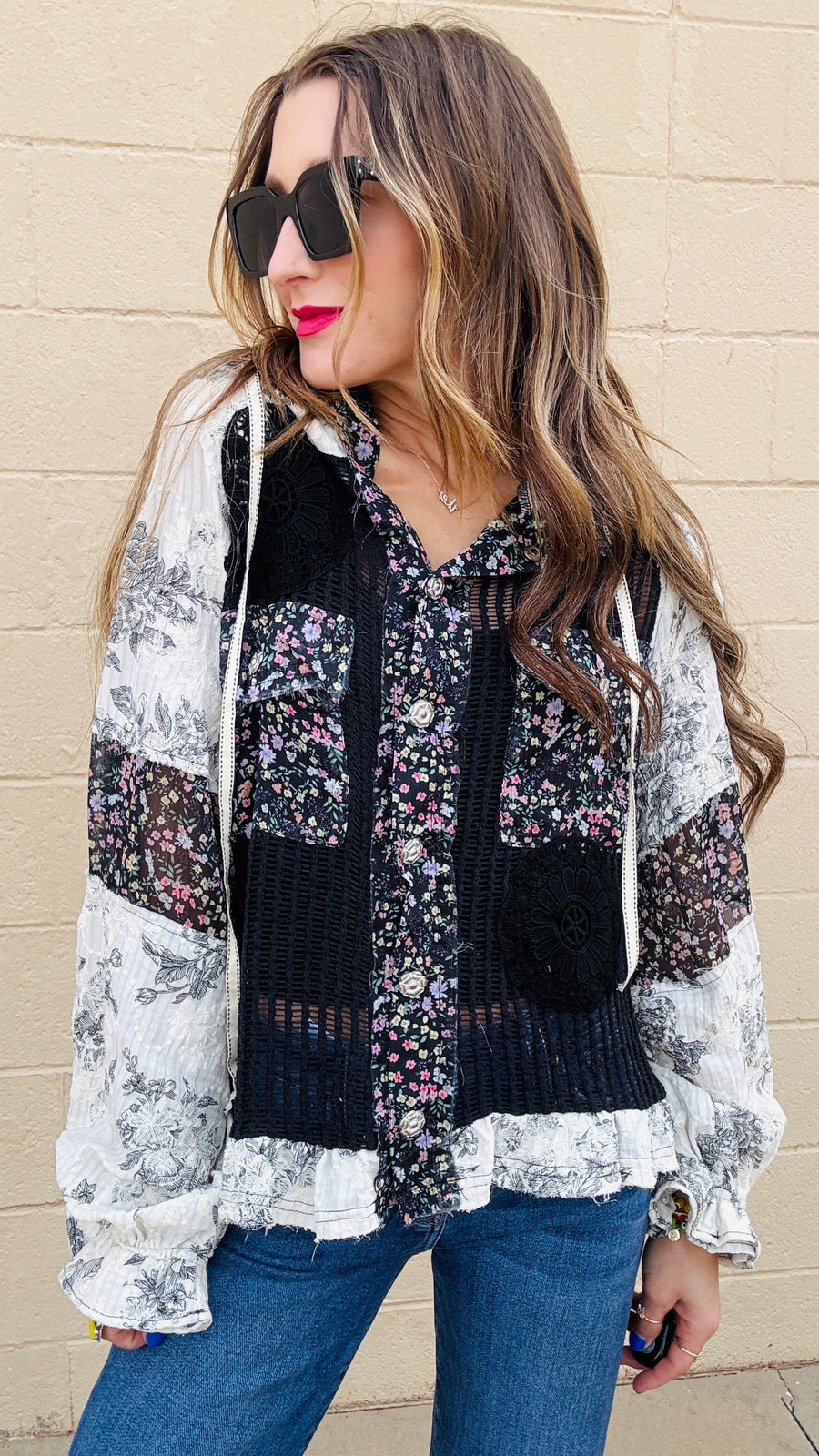 Boho Blossom Crochet Jacket