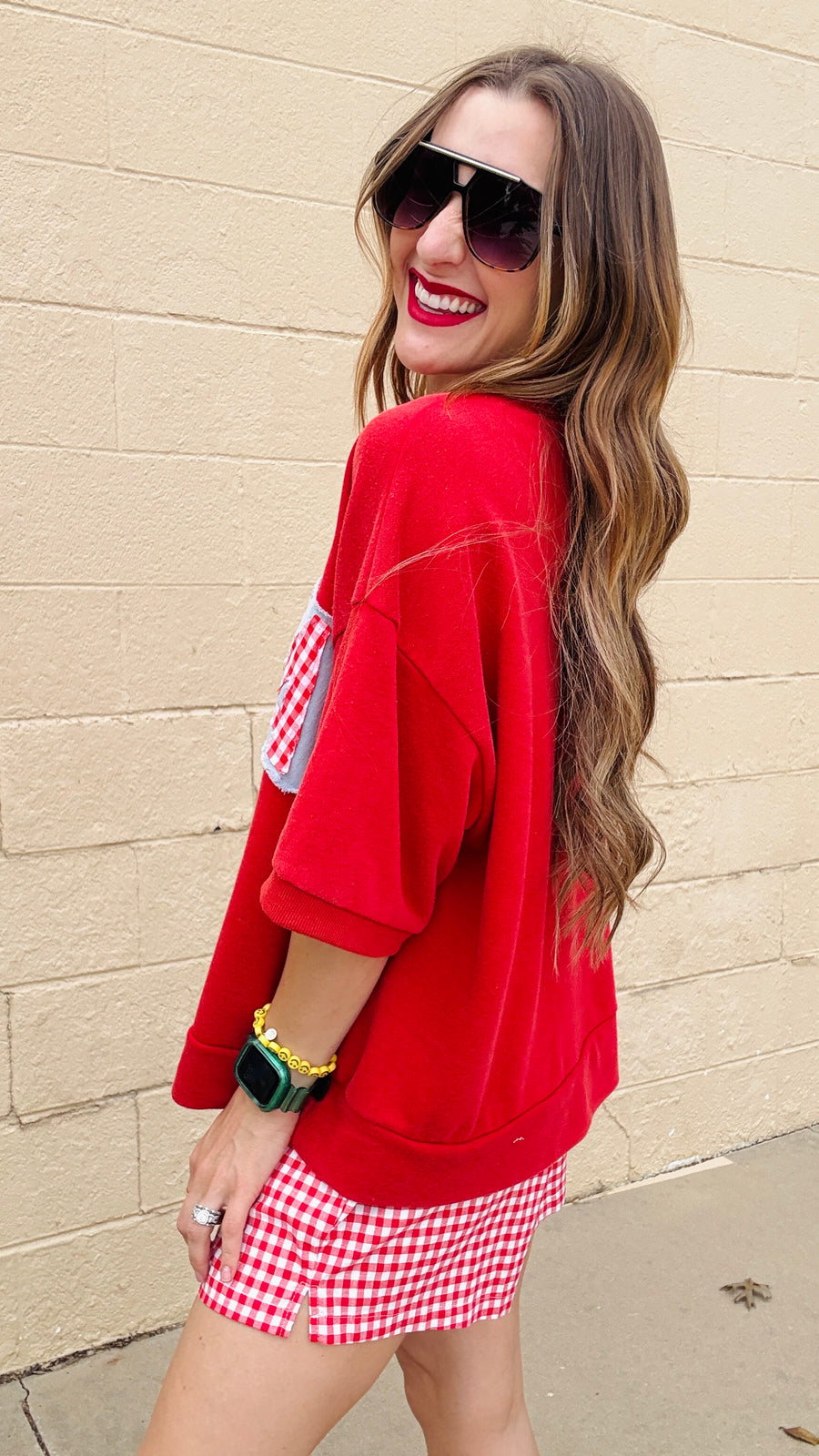 Patriotic Patchwork Sweatshirt