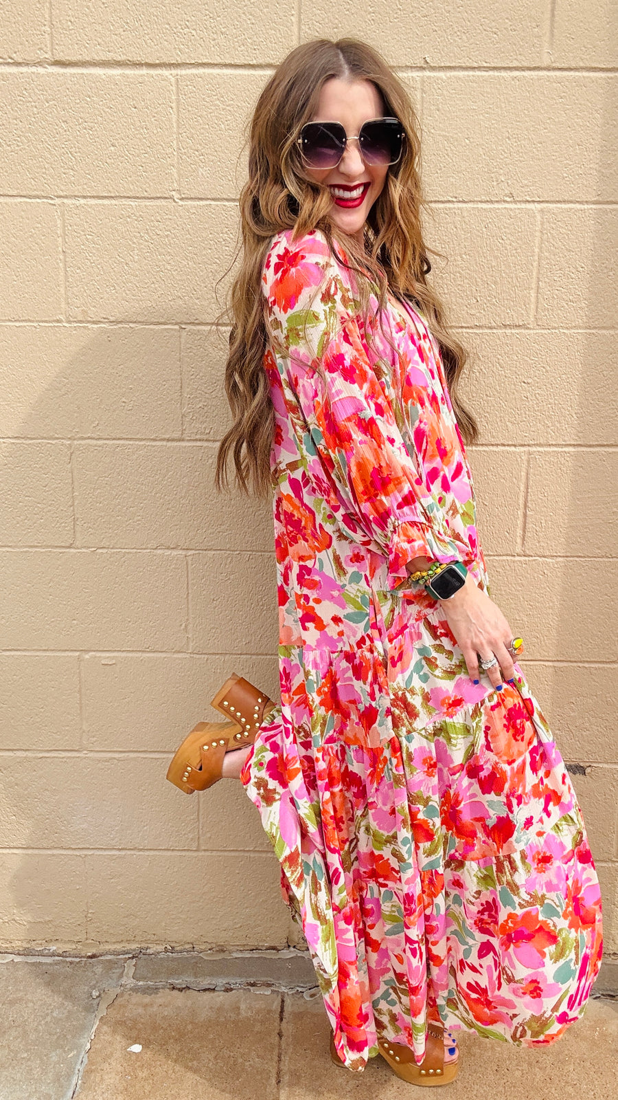 Sunset Bloom Maxi Dress